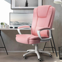 Big and Tall Executive Office Chair, High Back Ergonomic Leather Chair, 400 lb Capacity