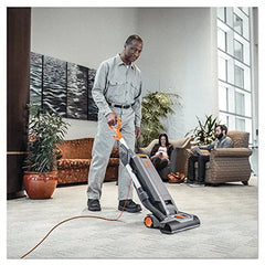 15-Inch Commercial Upright Vacuum Cleaner with Intellibelt, for Carpet and Hard Floors, Gray