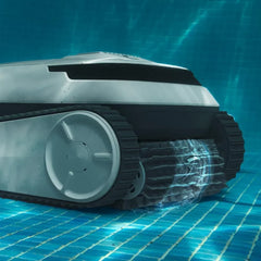 Cecotec Robot Limpiapiscinas para Fondos, Paredes y Línea de Flotación Conga Pooldroid 5000 TotalClean Pearl. Superficies 100m2, Pendiente Máx 90o,