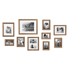 10-Piece Wood Gallery Wall Picture Frame Set, Decorative Photo Display Frames for Living Room, Bedroom and Home Decor