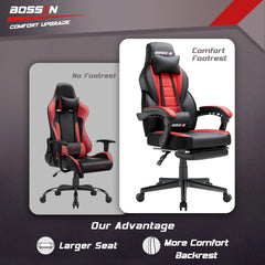 Racing Style Gaming Chair, 300 lbs Big and Tall High Back Computer Chair