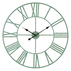 Modern Round Metal Wall Clock, Decorative Circular Hanging Clock for Living Room, Bedroom and Office