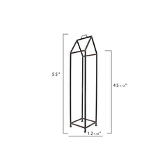 3R Studios House Shaped Metal Log Holder