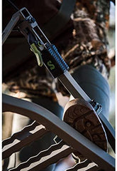 Lightweight Aluminum Climbing Treestand with Padded Seat, 300 Lb. Capacity, Safety Harness Included