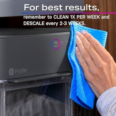 Countertop Nugget Ice Maker with 1-Gallon Water Tank, Makes 38 lbs of Pellet Ice in 24 Hours, WiFi Smart Connectivity, Includes Ice Scoop, Stainless Steel