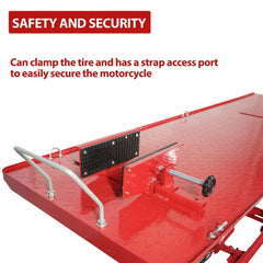 Garvee Hydraulic Motorcycle Lift - 1000lbs Capacity, Lift Hoist, Jack Stand, for Mechanics, Workshops, Homes