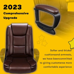 Big and Tall Executive Office Chair, High Back Ergonomic Leather Chair, 400 lb Capacity