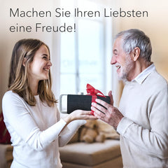 faller Oskar TV Lautsprecher/Soundbar mit Clear Voice (tragbar, kabellos, einfache Bedienung, Aluminiumgehäuse)