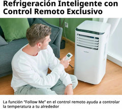 COMFEE Pingüino Aire Acondicionado Portátil 8000 BTU / 2000 Frigorías – Climatizador sin unidad exterior – Enfriador Silencioso Bajo Consumo con Kit