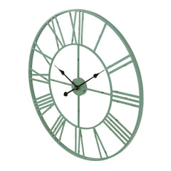 Modern Round Metal Wall Clock, Decorative Circular Hanging Clock for Living Room, Bedroom and Office