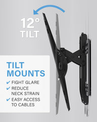 Tilting TV Wall Mount for Large TVs Up to 90 Inches, Heavy Duty Adjustable Flat Screen Television Bracket