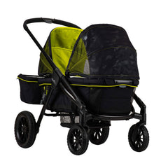 2-in-1 All-Terrain Baby Stroller Wagon with Canopy and Storage - Gray