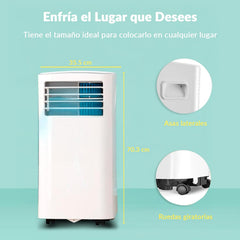 COMFEE Pingüino Aire Acondicionado Portátil 8000 BTU / 2000 Frigorías – Climatizador sin unidad exterior – Enfriador Silencioso Bajo Consumo con Kit