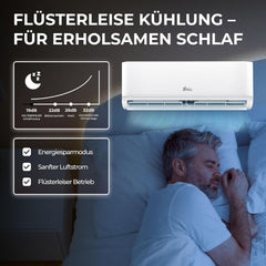 Kältebringer Multisplit Klimaanlage 2 Innengeräte - 18000 BTU - 5,3 kW - Inverter Klimagerät mit Heizfunktion, WiFi und App - sehr leise &