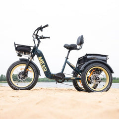 48V 14Ah 750W Foldable Fat Tire Electric Trike, 330-Lb. Capacity