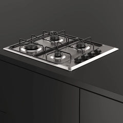TEKA Placa de Gas Butano, 60 cm, 4 Fuegos, Mandos Ergonómicos, Seguridad Termopar, Parrillas Esmaltadas, HLX 640 KL