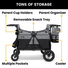 Jeep Wrangler Deluxe 4 Seater Stroller Wagon by Delta Children