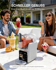 HBN Slush Maschine 2L Softeismaschine für Zuhause mit Selbstreinigende, kein Eis nötig, 6 Programme für Slushies, Cocktails, Margaritas, Frappés &