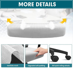 Ergonomic Mesh Office Chair with Lumbar Support, Breathable Computer Desk Chair