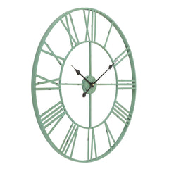 Modern Round Metal Wall Clock, Decorative Circular Hanging Clock for Living Room, Bedroom and Office