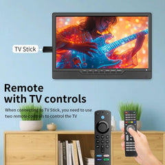 KCR Televisión, TV de 12 V con sintonizador digital DVB-T2, HDMI, USB, control remoto, portátil para dormitorio, cocina, caravana, 14 pulgadas, color
