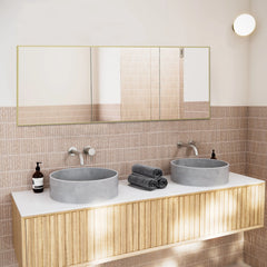 64x21 Full Length Floor Mirror, Large Full Body Aluminum Alloy Frame Standing Mirror with Stand and Wall Mount Option