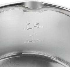 ZWILLING Simplify Kochtopf-Set 5-teilig, Mit Ausgießfunktion, Stay-Cool-Griffe, Induktionsgeeignet, Edelstahl, Silber