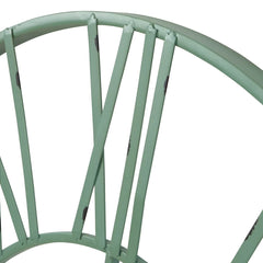 Modern Round Metal Wall Clock, Decorative Circular Hanging Clock for Living Room, Bedroom and Office