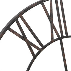 Modern Round Metal Wall Clock, Decorative Circular Hanging Clock for Living Room, Bedroom and Office