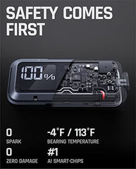 2,000A 20,000mAh Car Jump Starter for Up to 8.5L Gas and 6L Diesel Engines