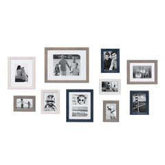 10-Piece Wood Gallery Wall Picture Frame Set, Decorative Photo Display Frames for Living Room, Bedroom and Home Decor