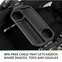2-in-1 All-Terrain Baby Stroller Wagon with Canopy and Storage - Gray
