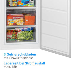 Bomann Gefrierschrank 85L Nutzinhalt, Gefrierschrank klein mit 3 Schubladen, wechselbarer Türanschlag, Freezer mit 4 Sterne-Kennzeichnung, leise &