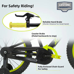 20-Inch Kids Bike with Training Wheels