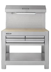 45-in W x 36-in H 3-Drawer Work Bench SS