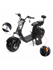 1500W Electric City Scooter, 40Ah Battery, 110 km Range, Road Homologated