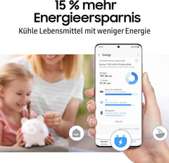 Samsung RB38C7AGWS9/EF Kühl-Gefrierkombination, 203 cm, 387 l, AI-Kühlschrank mit Gefrierfach, SmartThings AI Energy Mode, Cool Select+, Twin Cooling