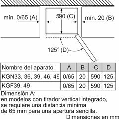 Bosch Serie 4 - Frigorífico combinado, NoFrost, alto 203 x ancho 70 cm, 438 L, Tecnología VitaFresh, Blanco - KGN49XIDQ
