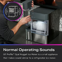 Countertop Nugget Ice Maker with 1-Gallon Water Tank, Makes 38 lbs of Pellet Ice in 24 Hours, WiFi Smart Connectivity, Includes Ice Scoop, Stainless Steel