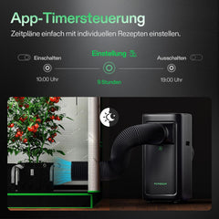 VIVOSUN Smart Klimaanlage, 7000 BTU, 4-in-1 Funktion mit Temperatur- & Feuchtigkeitssensor, Intelligente Fernbedienung, Ideal für Growzelte und
