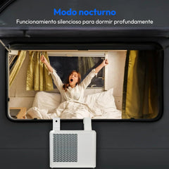 MEDION Smart Split Aire Acondicionado Caravana P502 (5000 BTU, 3 en 1, Refrigeración, Deshumidificación, Ventilador, hasta 12 m², ideal para caravanas