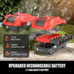 20V MAX Cordless Pole Hedge Trimmer, 2 x 2.0Ah Batteries and Charger Included