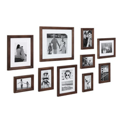 10-Piece Wood Gallery Wall Picture Frame Set, Decorative Photo Display Frames for Living Room, Bedroom and Home Decor