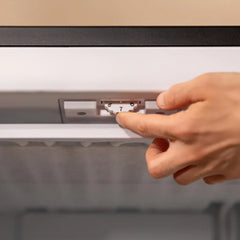 Cecotec Congelador Vertical Sobremesa 97 L Bolero CoolMarket TF 97 Inox, Clase Energética E, Diseño compacto, Puerta reversible, 3 Cajones, Medidas