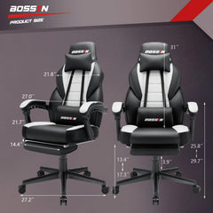 Racing Style Gaming Chair, 300 lbs Big and Tall High Back Computer Chair