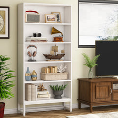 70.87 Inch Tall 5-Tier Bookcase, Large Bookshelf with 31.5 Inch Wide Storage
