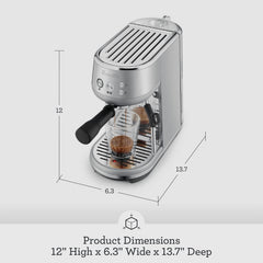 Espresso Machine, Brushed Stainless Steel