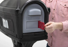 Classic Black Plastic Mailbox