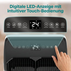 SereneLife Klimaanlage Mobil 14000 BTU – Kleine Klimaanlage für Zimmer bis 33 m² | WiFi | Kühlung, Entfeuchter & Ventilator | 51 dB