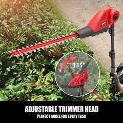 20V MAX Cordless Pole Hedge Trimmer, 2 x 2.0Ah Batteries and Charger Included